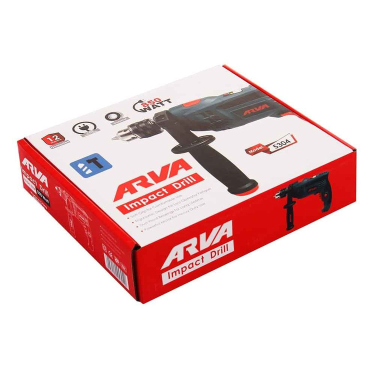 دریل چکشی 850 وات 13 میلی متری آروا مدل 5304 ا Arva