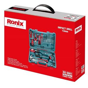 کیت دریل برقی چکشی رونیکس مدل RS_0001 با توان 650 وات
